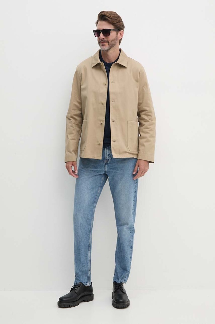 Barbour sweter wełniany MKN0844 granatowy AA00