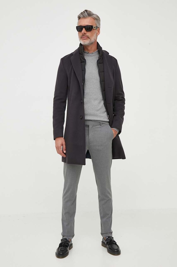 Pamučni pulover Barbour Essentials MKN0932 siva AA00