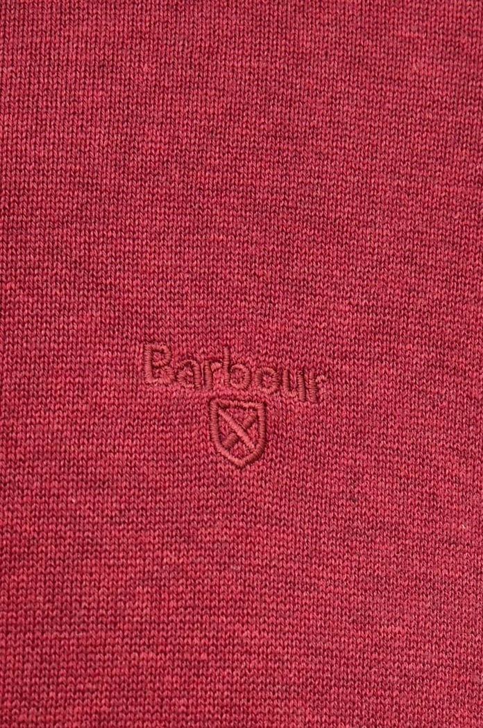 Barbour sweter bawełniany Essentials MKN0932 czerwony