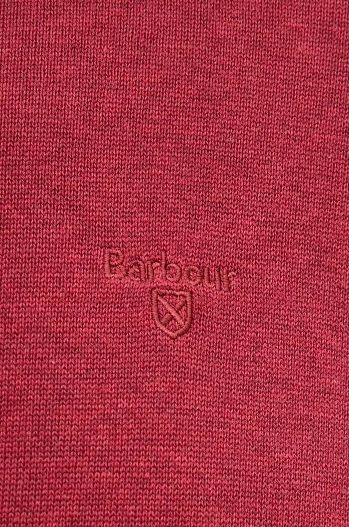 Barbour sweter bawełniany Essentials MKN0932 czerwony