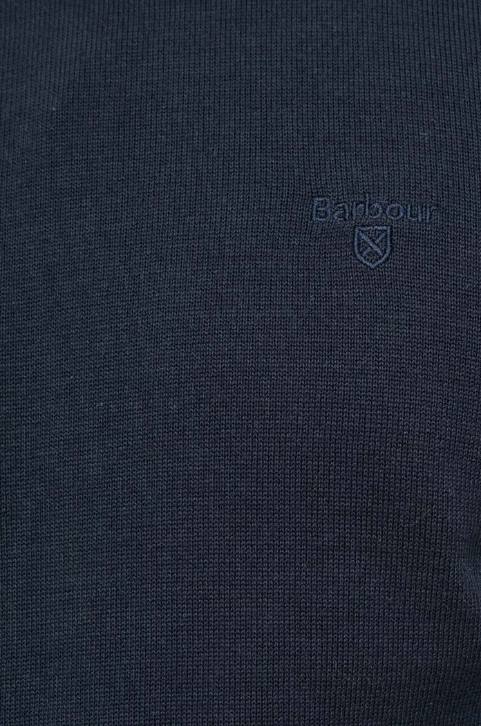 Barbour sweter bawełniany Essentials MKN0932 granatowy