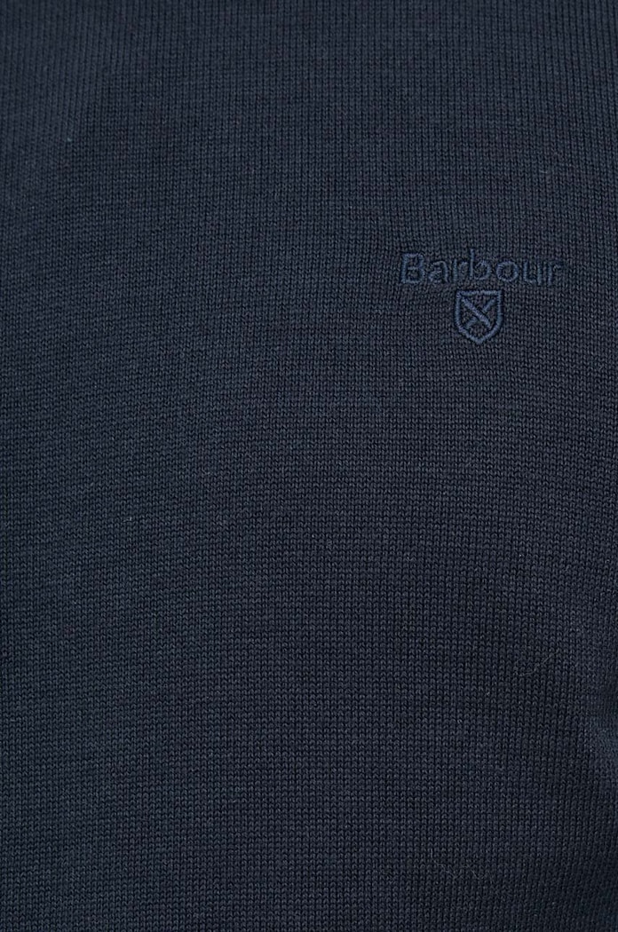 Barbour sweter bawełniany Essentials MKN0932 granatowy