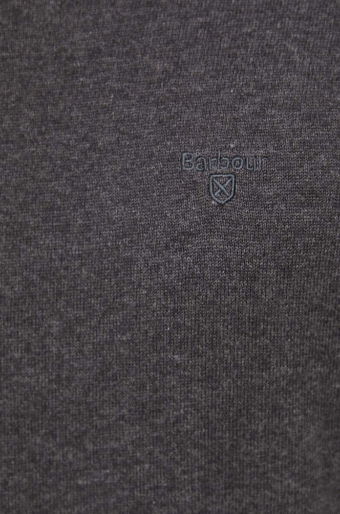 Barbour sweter bawełniany Essentials MKN0932 szary