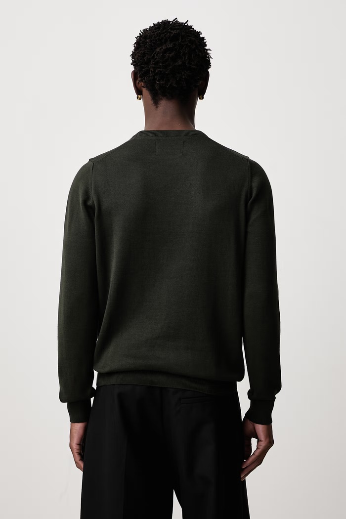 Barbour Sweter męski bawełniany PIMA MKN0932 zielony AA00