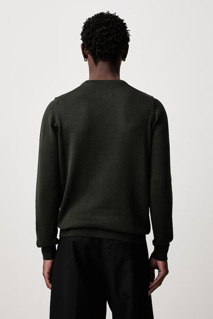 Barbour Sweter męski bawełniany PIMA MKN0932 zielony AA00