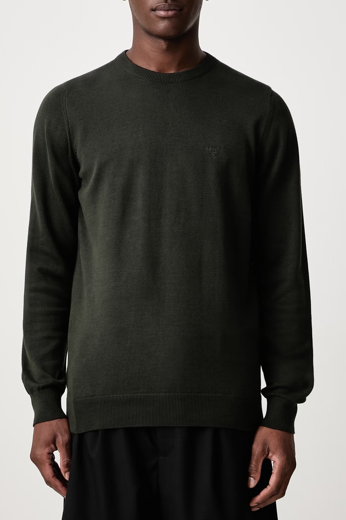 PIMA svetr bavlněný pánský Barbour zelená MKN0932