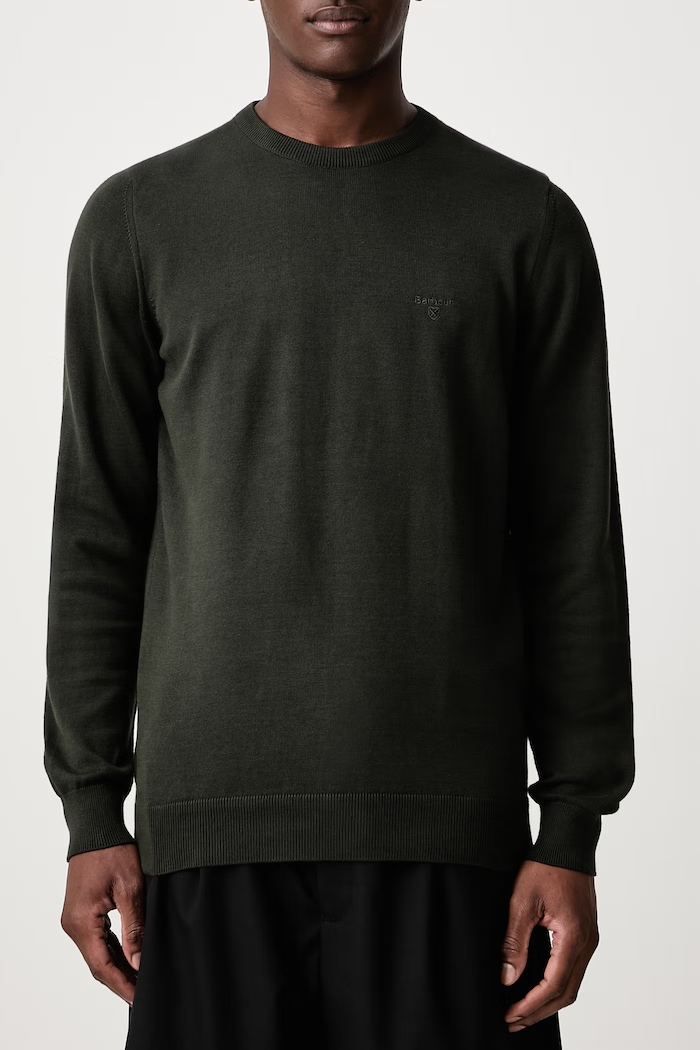 PIMA svetr bavlněný pánský Barbour zelená MKN0932