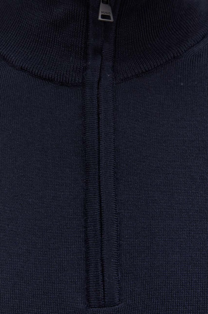 Sweter męski wełniany HUGO granatowy 50474175