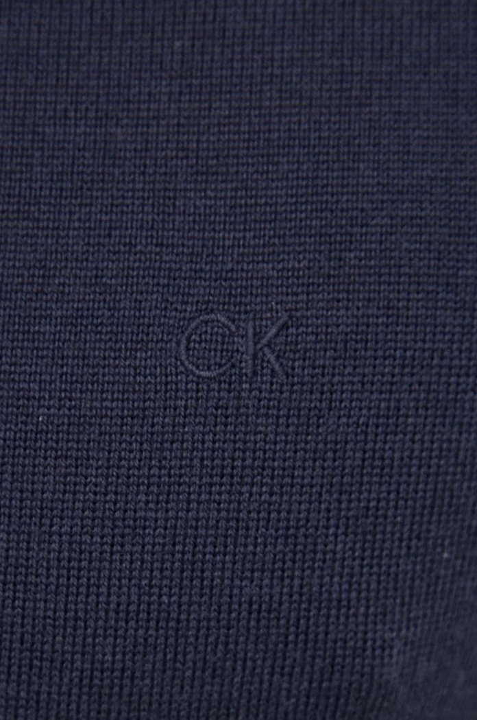 Vlnený sveter Calvin Klein K10K110420 tmavomodrá
