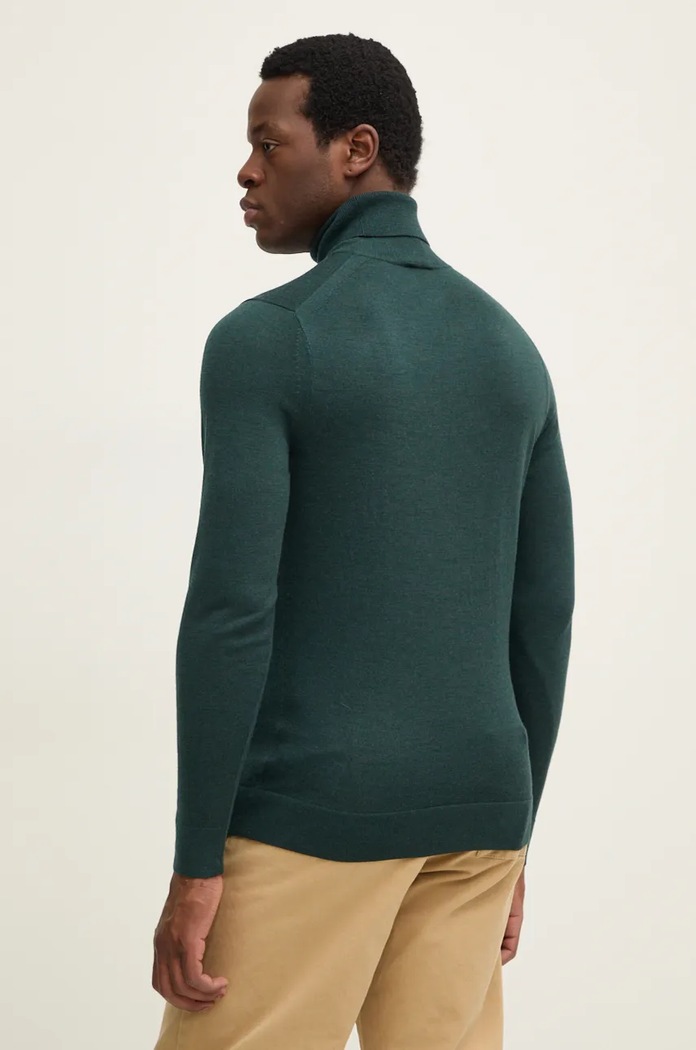 Odzież Calvin Klein sweter wełniany K10K110420 zielony