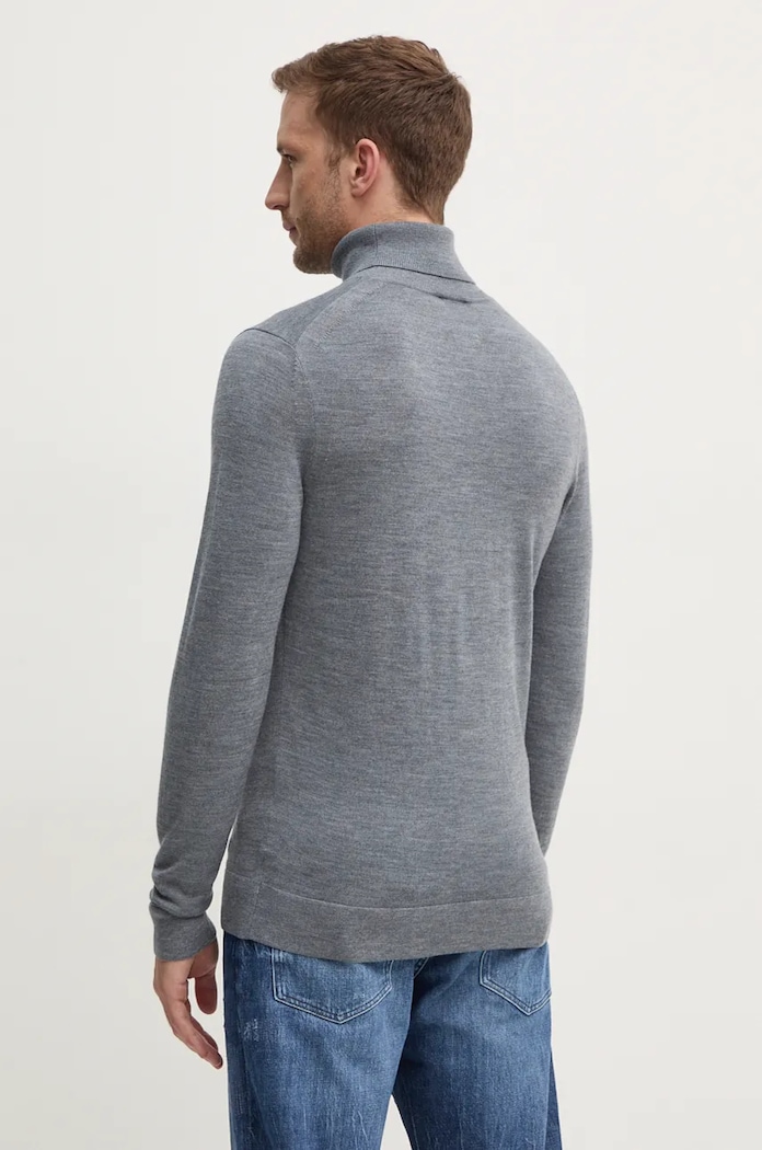 Oblečení Vlněný svetr Calvin Klein K10K110420 šedá