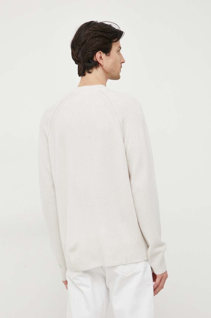 Ruházat Calvin Klein gyapjú pulóver K10K111954 bézs
