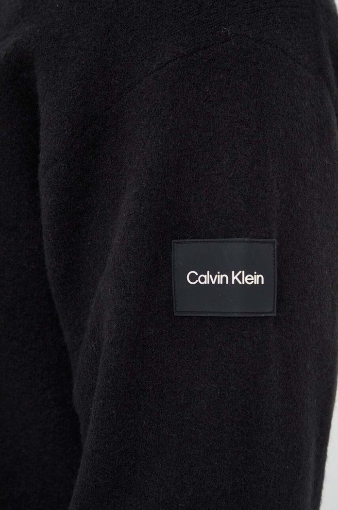 Calvin Klein sweter z domieszką wełny K10K111962 czarny