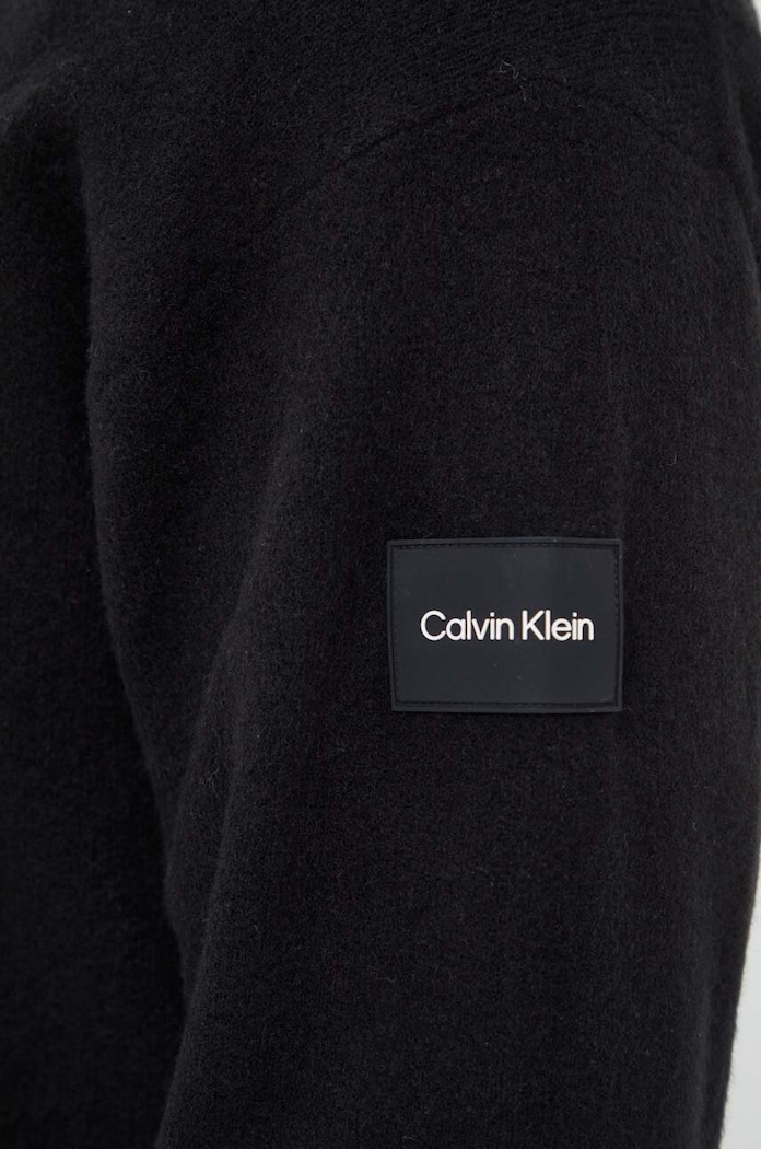 Calvin Klein sweter z domieszką wełny K10K111962 czarny