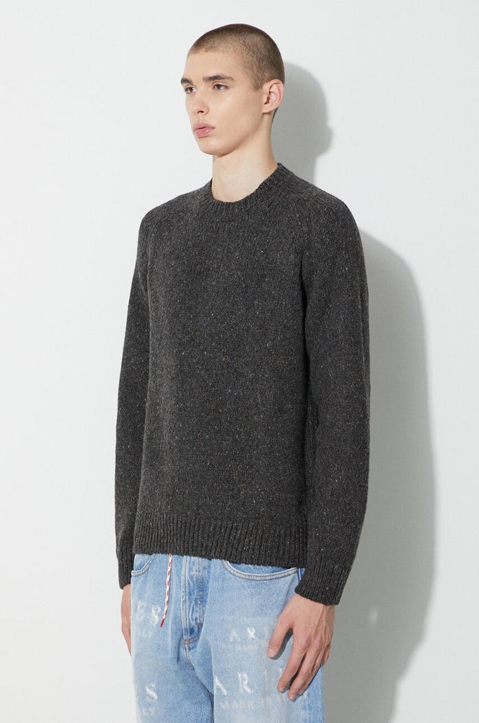 A.P.C. sweter wełniany szary WVBCH.H23234