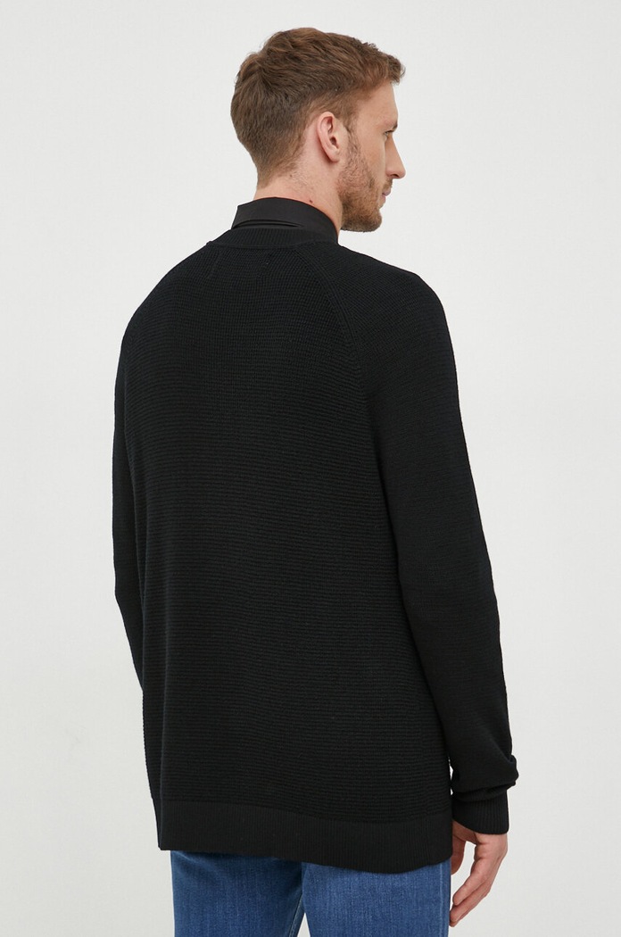Vlněný svetr Calvin Klein Jeans J30J325092 černá AW23