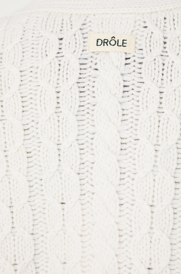 Drôle de Monsieur kardigan wełniany Le Cardigan Torsades C.CA113.WO018.CM