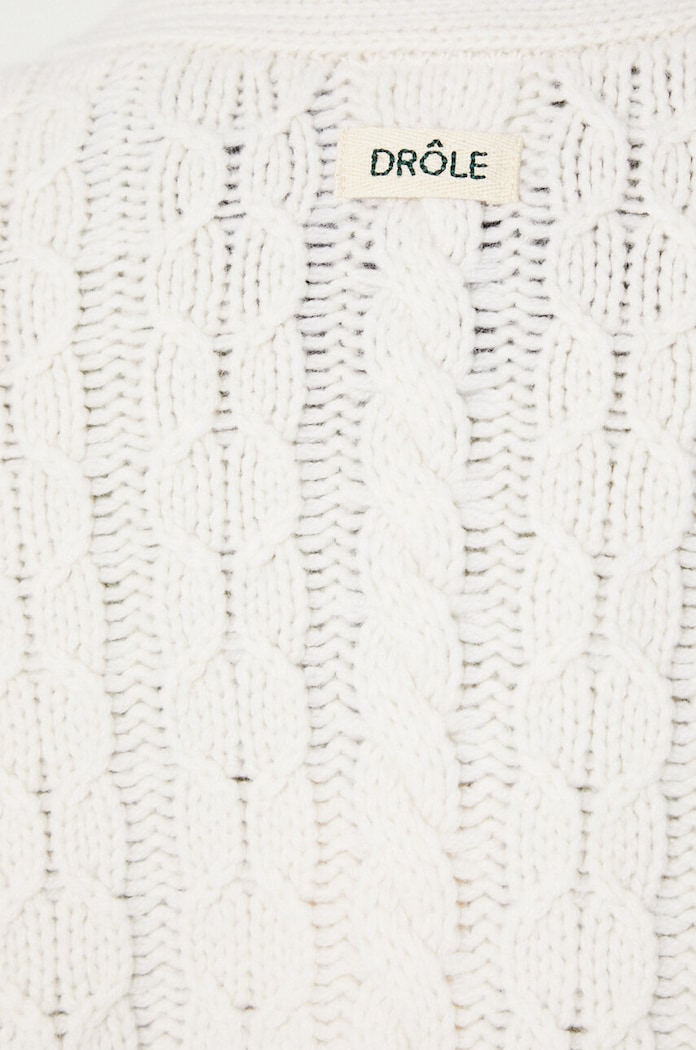 Drôle de Monsieur kardigan wełniany Le Cardigan Torsades C.CA113.WO018.CM