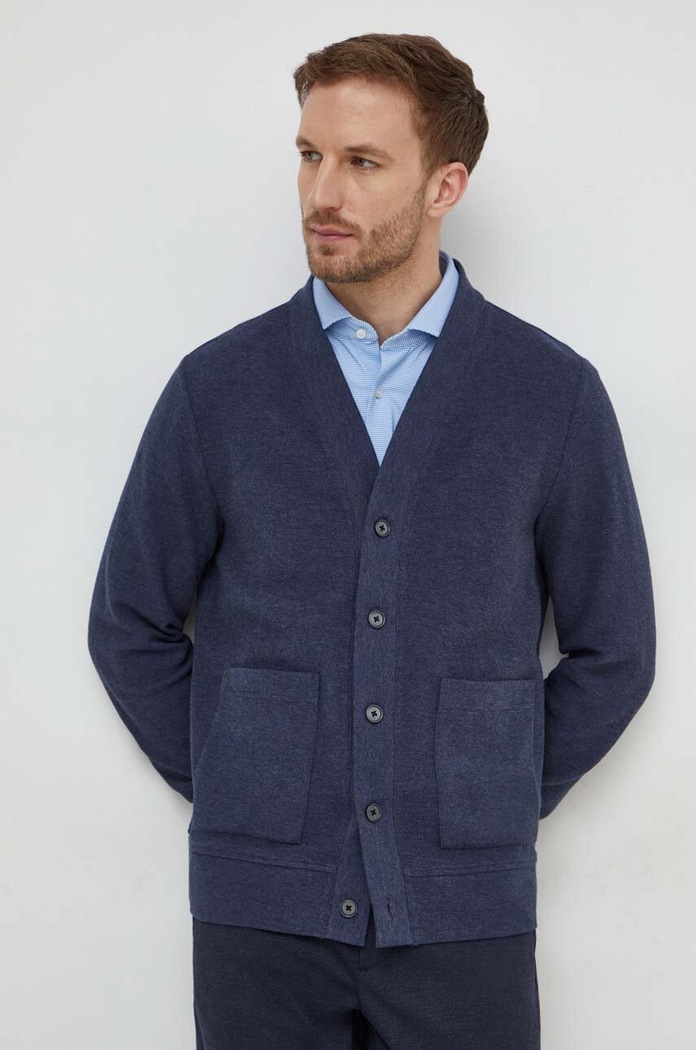 Michael Kors kardigan bawełniany bawełna granatowy CR451TEA9P