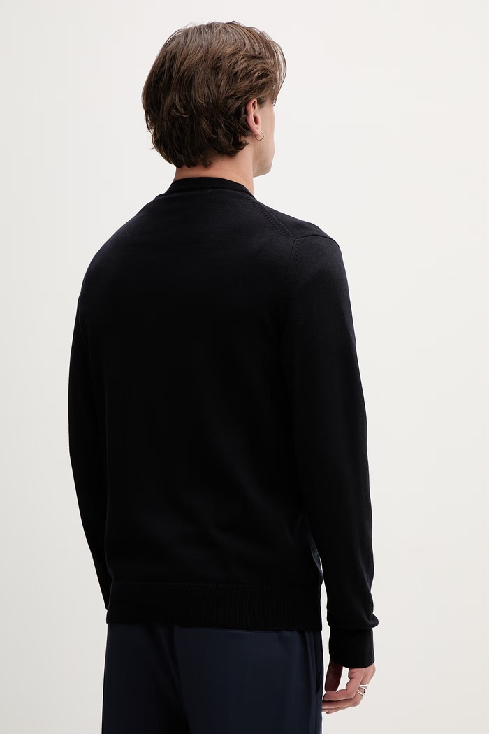 Îmbrăcăminte Fred Perry cardigan din lână K9551.795 bleumarin