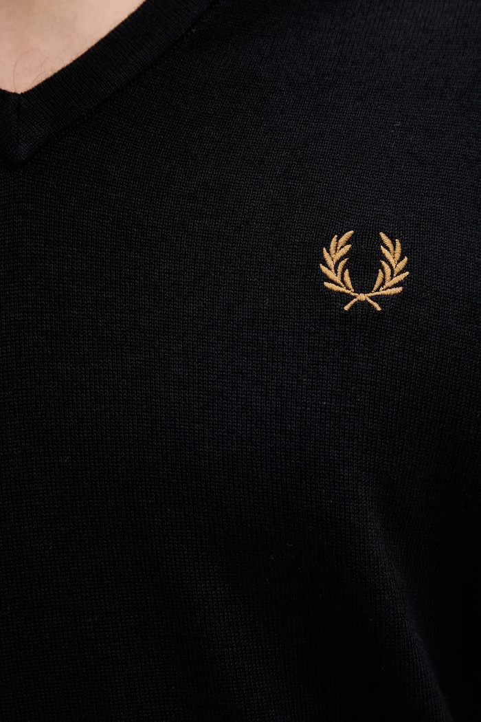 Volnen pulover Fred Perry K9600.795 mornarsko modra
