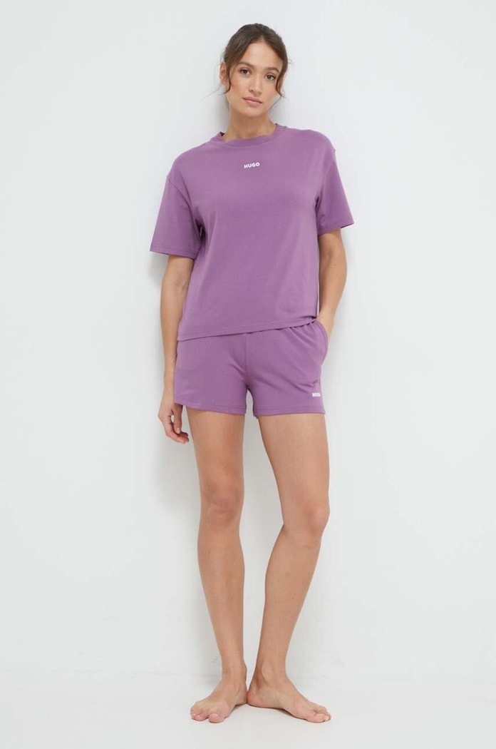 Šortky HUGO 50490596 fialová SS25