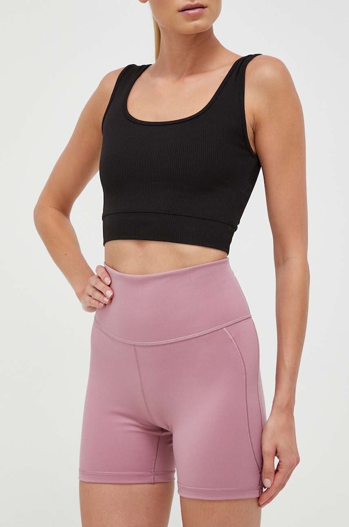 adidas Performance jóga rövidnadrág Studio elasztánnal rózsaszín IJ6843