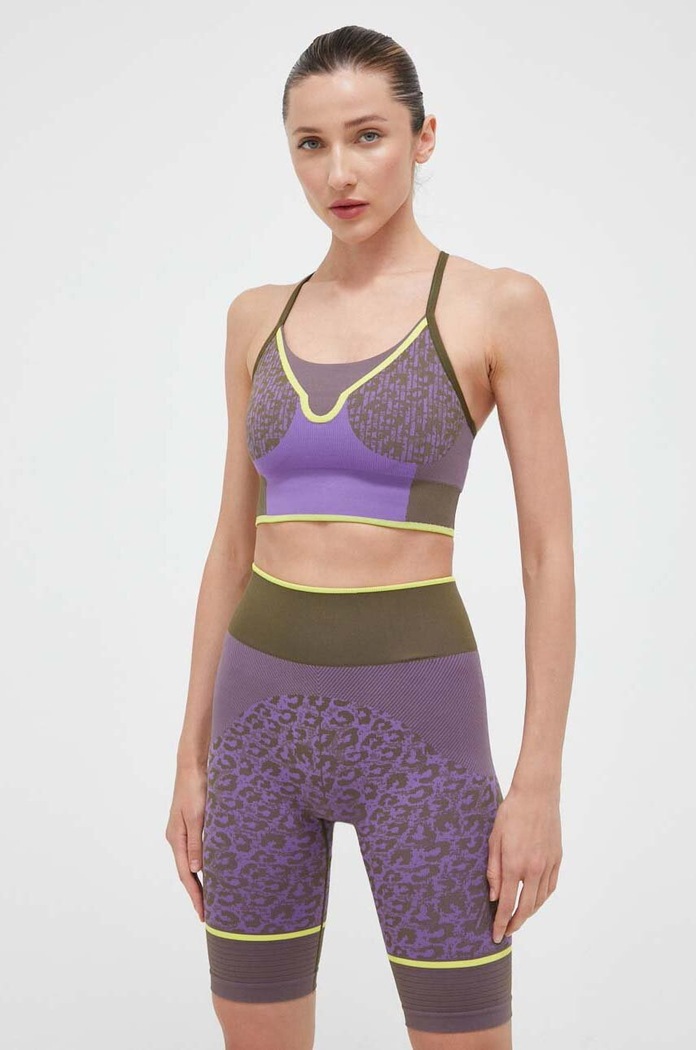 Tréninkové šortky adidas by Stella McCartney fialová HY4057
