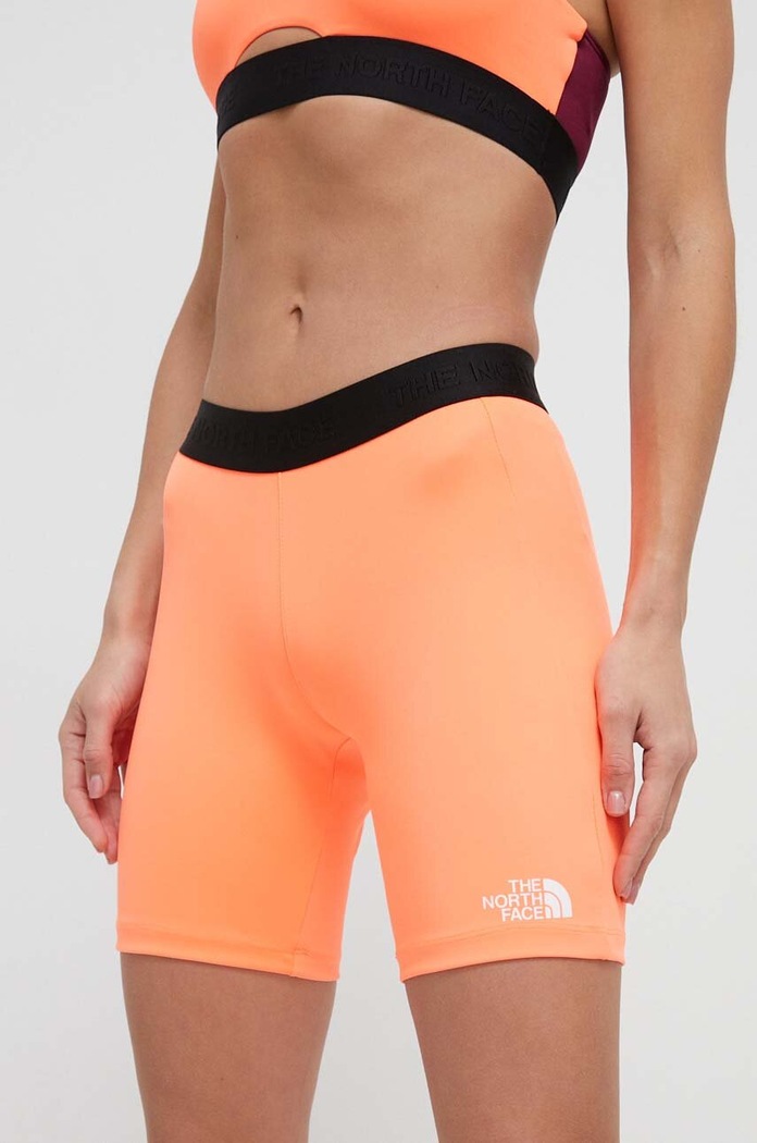 The North Face szorty treningowe NF0A7ZB4JAI1 pomarańczowy AW23