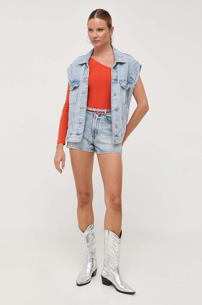 Jeans kratke hlače Miss Sixty 6T2JJ2170000 modra AW23
