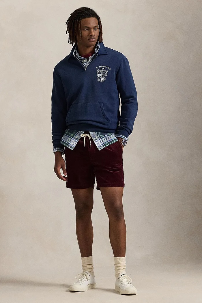 Σορτς με κορδόνι Polo Ralph Lauren βαμβάκι μπορντό 710800214
