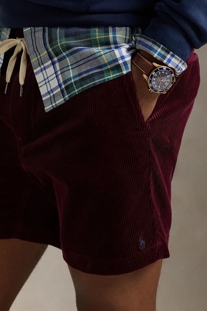 Σορτς με κορδόνι Polo Ralph Lauren μπορντό 710800214