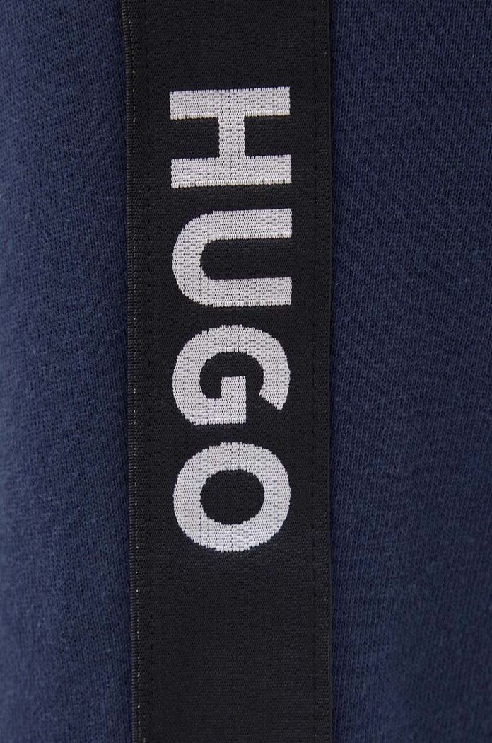 Домашен къс панталон от памук HUGO 50496996 син