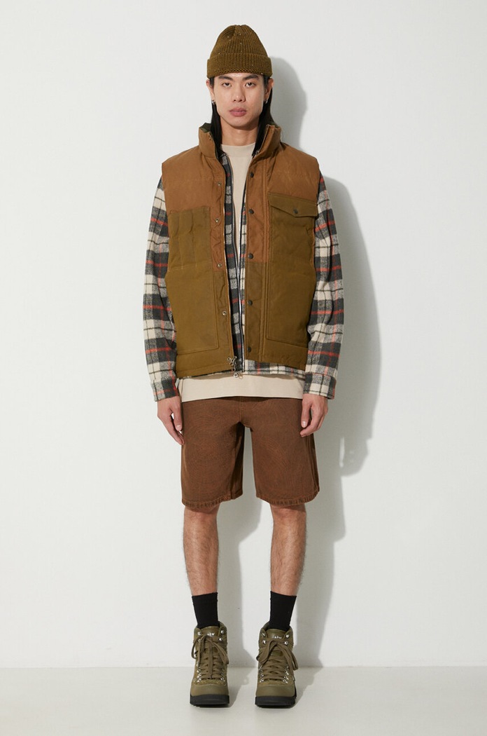 Rifľové krátke nohavice Butter Goods Web Denim Shorts bavlna hnedá BGQ3234801