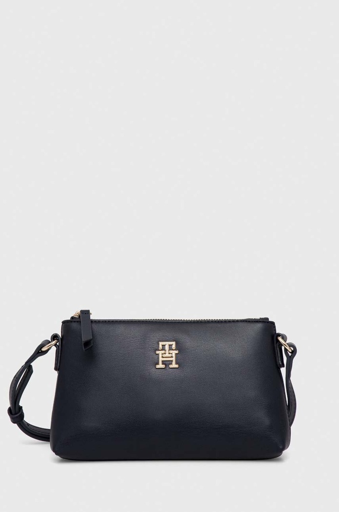 Tommy Hilfiger torebka nie mieści A4 granatowy AW0AW15087