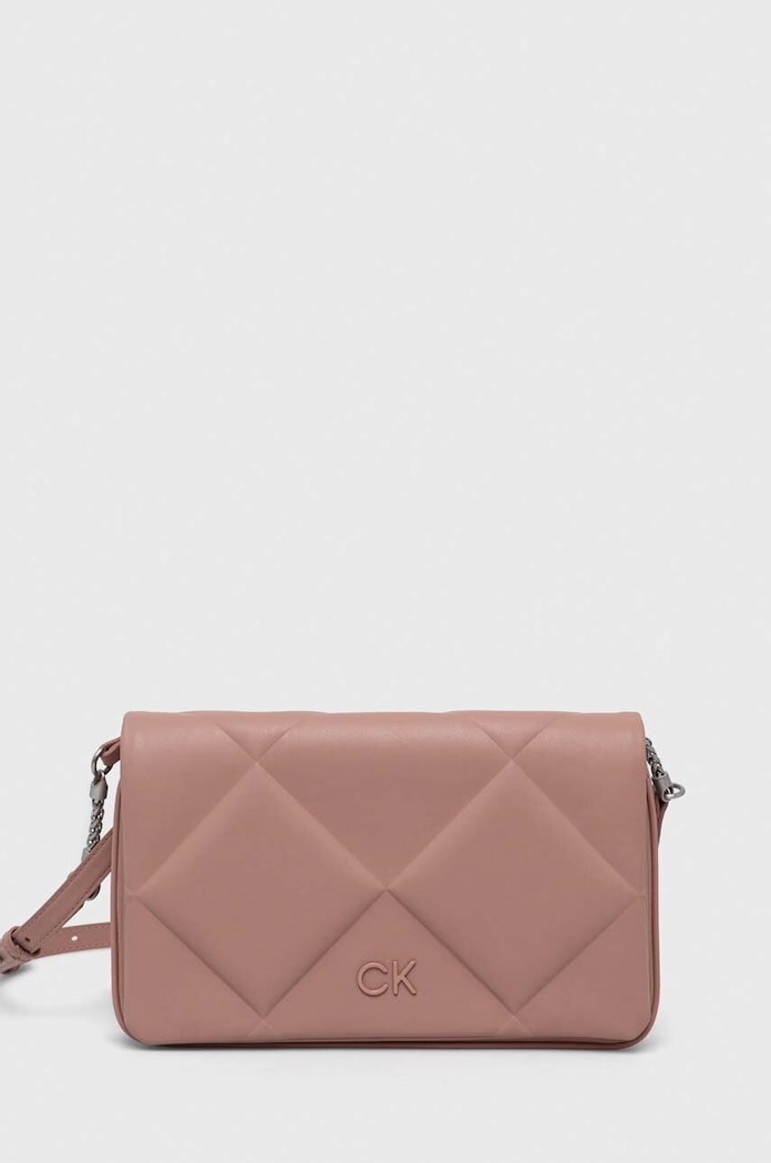 Calvin Klein torebka nie mieści A4 różowy K60K611021