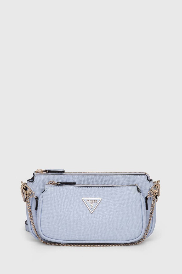 Τσάντα Guess NOELLE απομίμηση λείου δέρματος μπλε HWZG78.79710