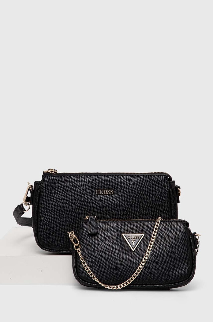 Guess torebka NOELLE nie mieści A4 czarny HWZG78.79710