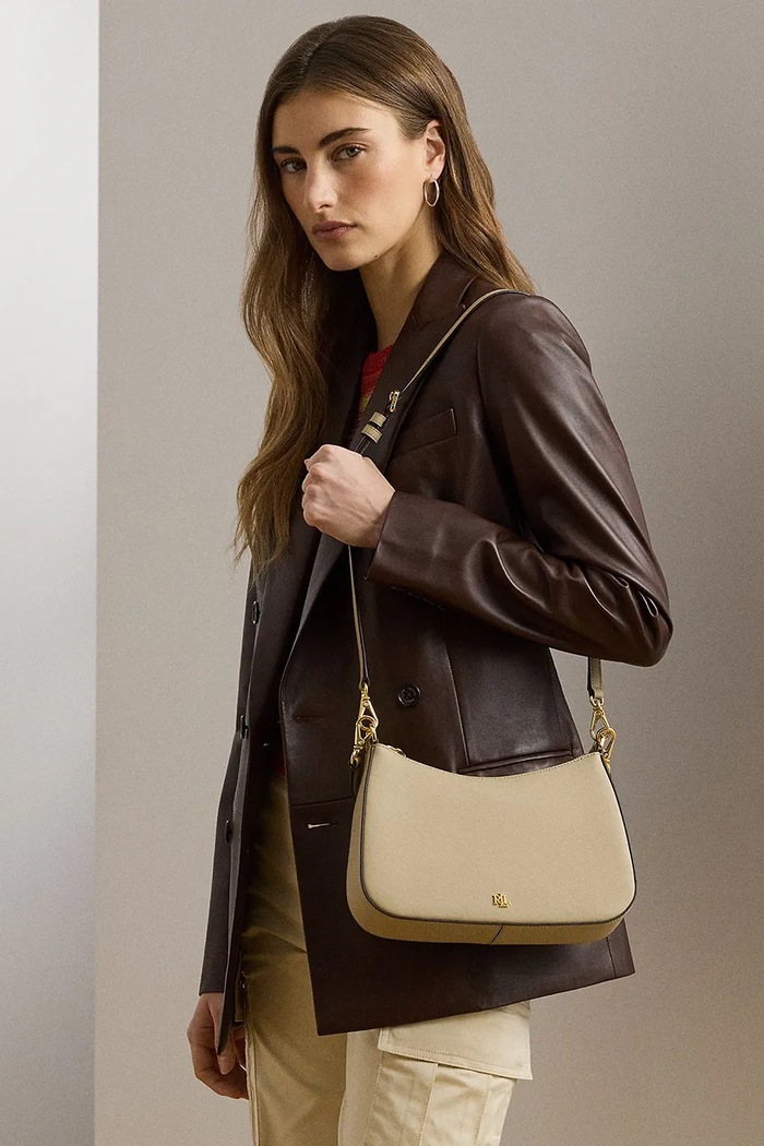 Lauren Ralph Lauren torebka hobo damska skórzana 431883768