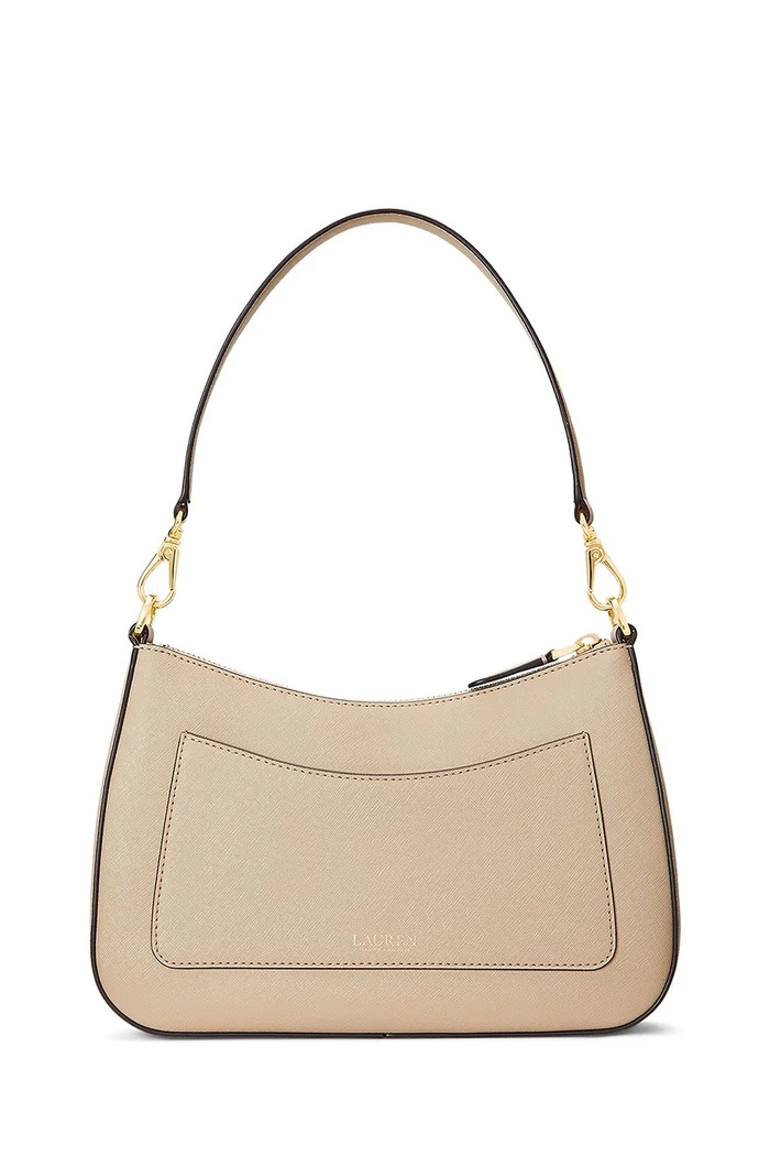 Lauren Ralph Lauren torebka hobo damska skórzana 431883768 beżowy SS26