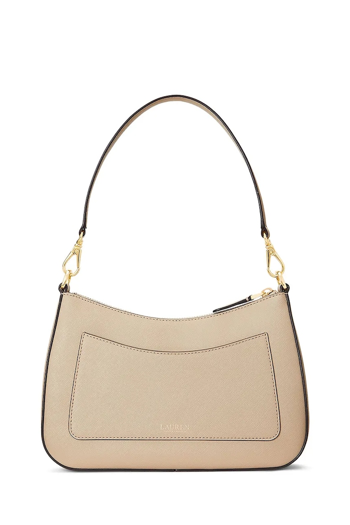 Lauren Ralph Lauren torebka hobo damska skórzana 431883768 beżowy SS26