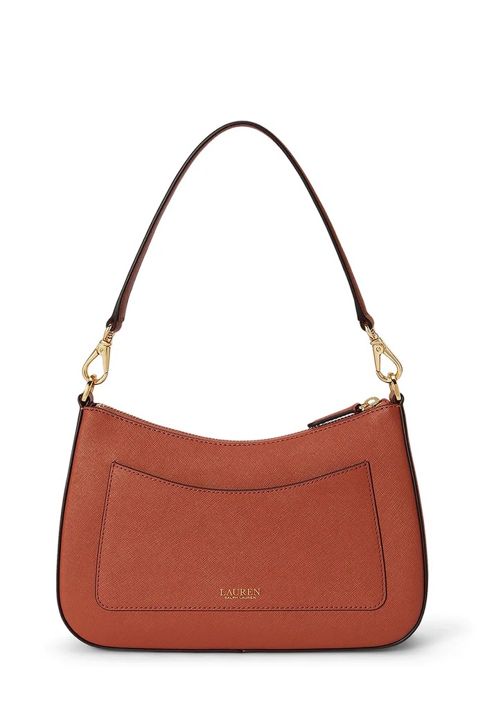 Lauren Ralph Lauren torebka hobo damska skórzana 431883768 brązowy SS26