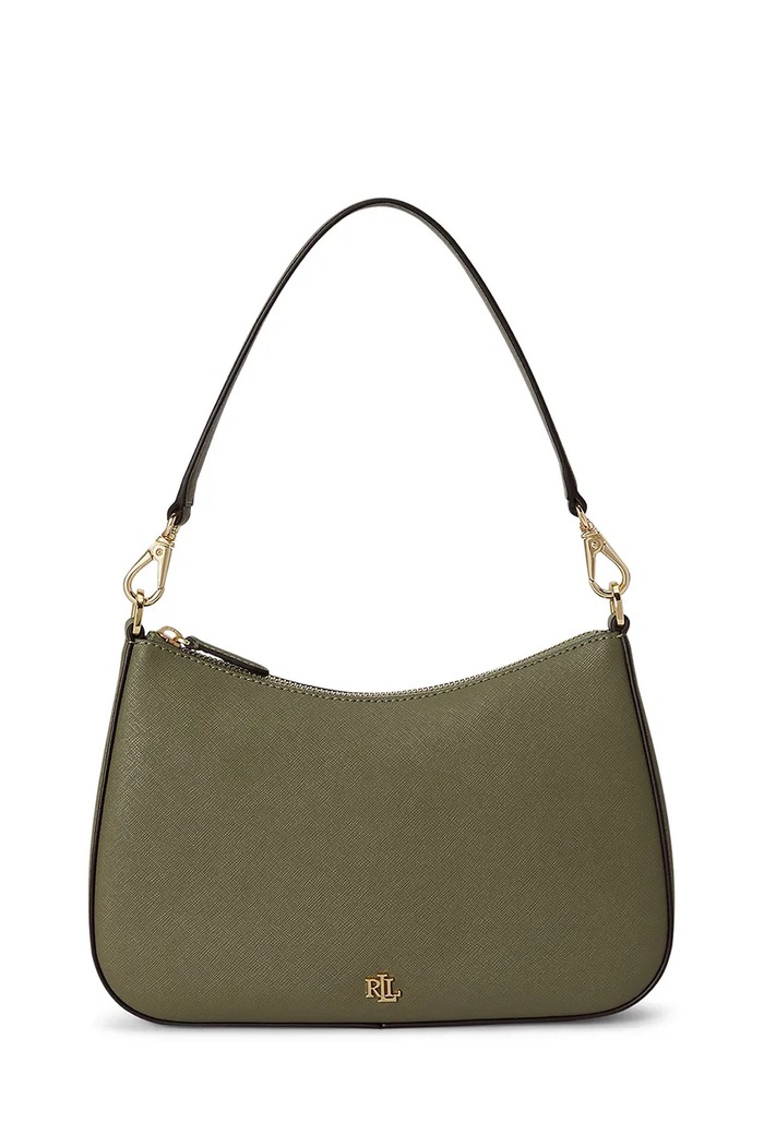 Lauren Ralph Lauren torebka hobo damska skórzana zielony 431883768