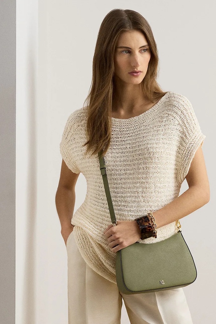 Lauren Ralph Lauren torebka hobo damska skórzana 431883768