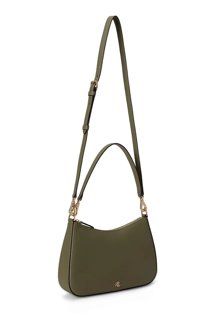 Akcesoria Lauren Ralph Lauren torebka hobo damska skórzana 431883768 zielony