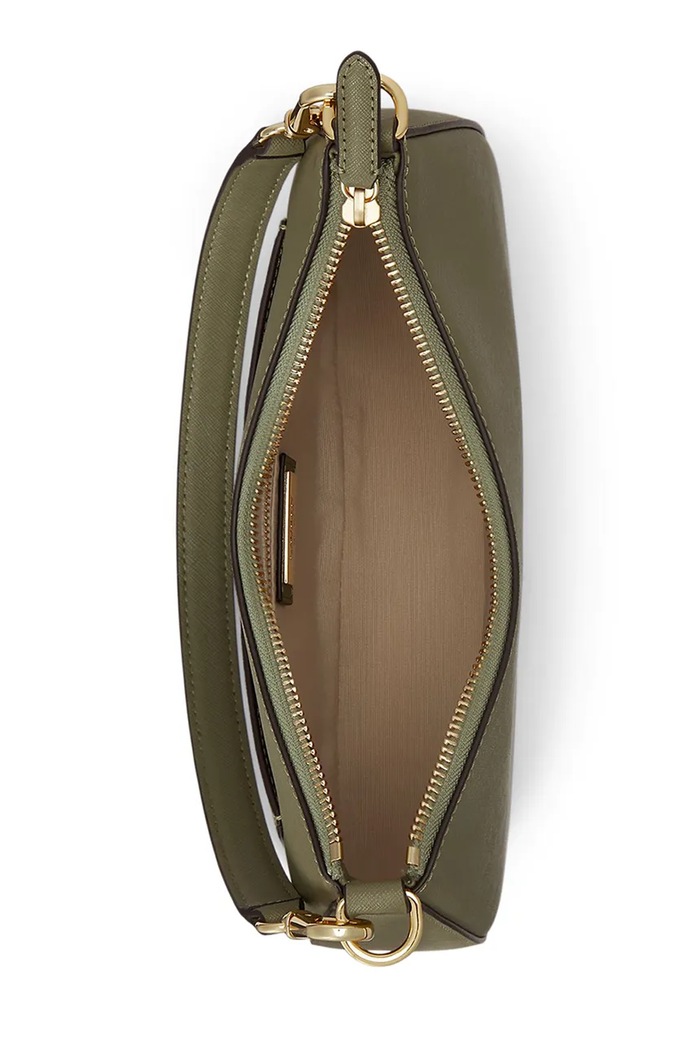 Lauren Ralph Lauren torebka hobo damska skórzana zielony 431883768