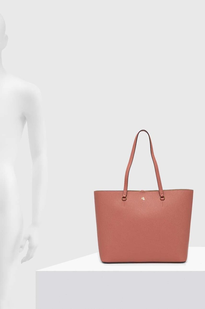 Lauren Ralph Lauren kabelka typu shopper dámska kožená 431911655