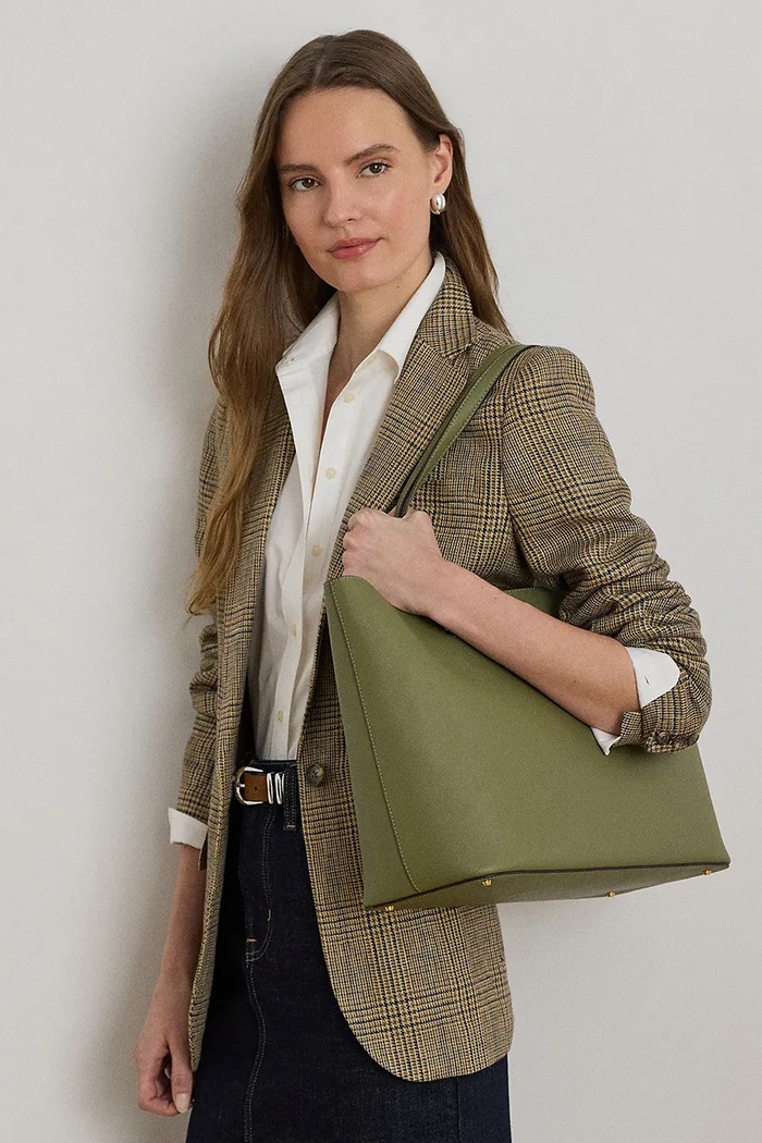 Lauren Ralph Lauren torebka shopper damska skórzana 431911655