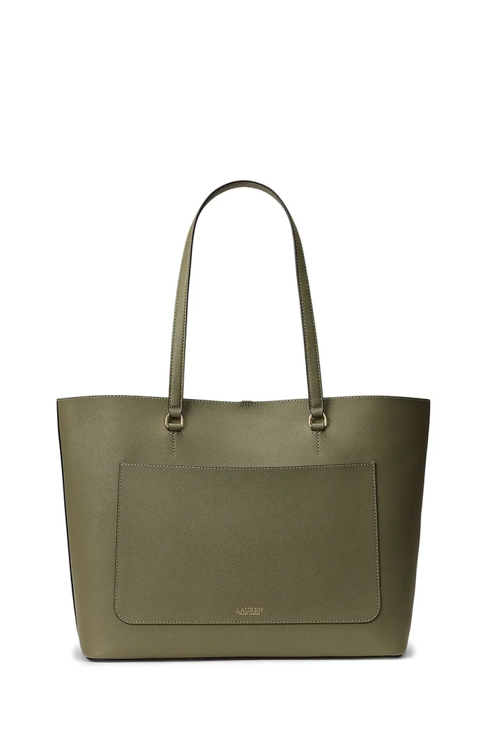 Lauren Ralph Lauren torebka shopper damska skórzana 431911655 zielony SS26