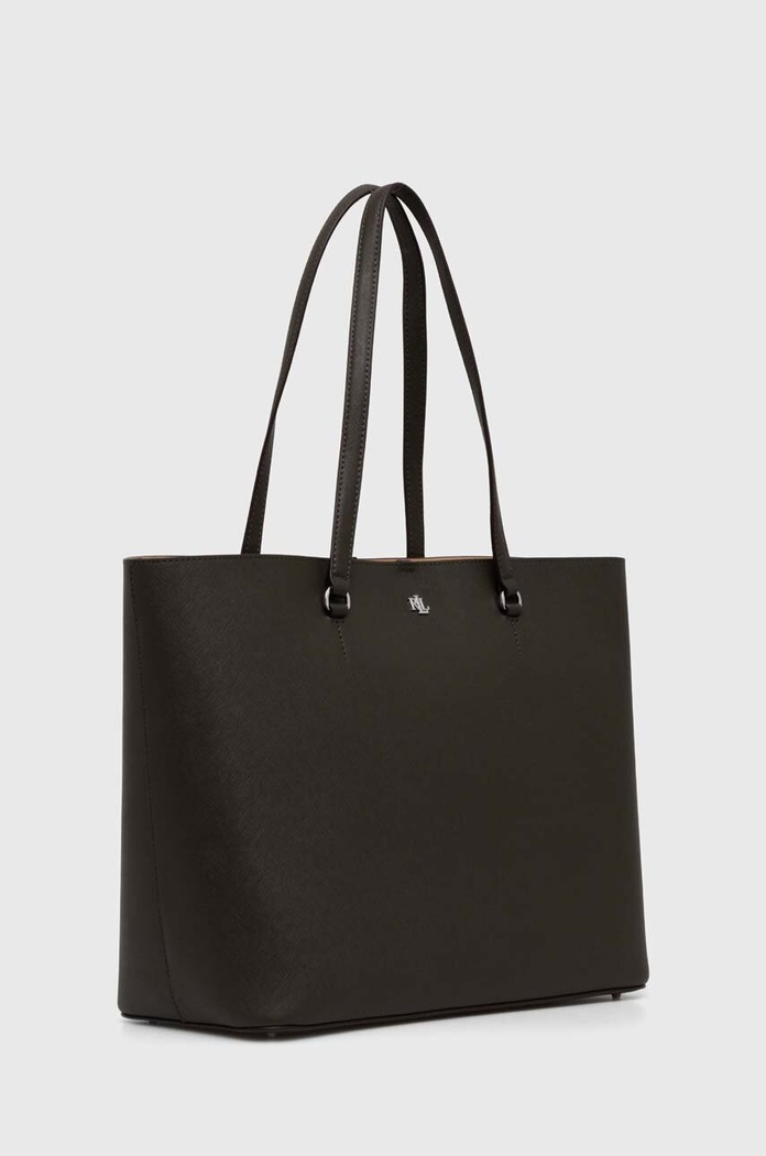 Lauren Ralph Lauren Kabelka typu shopper dámska kožená 431911655 zelená SS26